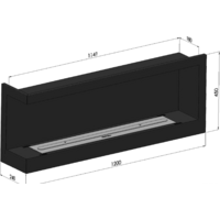 Биокамин SimpleFire Corner 1200 L - Превью изображения №6 — Интернет-магазин Time-Shop