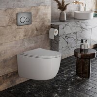 Унитаз подвесной Roxen Vortex 530160-01 Rimless Soft Close - Превью изображения №2 — Интернет-магазин Time-Shop