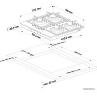 Варочная панель BEKO HILW 64122 SW - Превью изображения №2 — Интернет-магазин Time-Shop