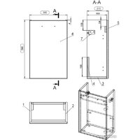  Cersanit Тумба под умывальник Lara 40 63420 - Превью изображения №6 — Интернет-магазин Time-Shop