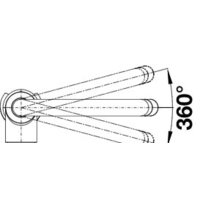 Смеситель Blanco Mida-S Silgranit (черный) - Превью изображения №2 — Интернет-магазин Time-Shop