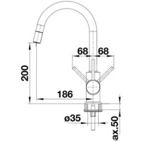Смеситель Blanco Mida-S Silgranit (черный) - Превью изображения №4 — Интернет-магазин Time-Shop