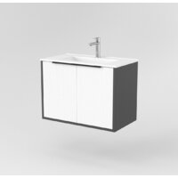  Дабер Тумба под умывальник 018 WeltWasser Deilbach 7517-70 Т18.7W.0.20Ч (белый древесный/серый/ручка черная) - Превью изображения №2 — Интернет-магазин Time-Shop