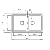 Кухонная мойка TEKA Stone 90 B-TG 2B (белый) - Превью изображения №2 — Интернет-магазин Time-Shop