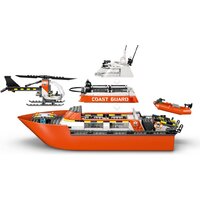 Конструктор LEGO City 60504 Спасательный катер и вертолет береговой охраны - Превью изображения №4 — Интернет-магазин Time-Shop