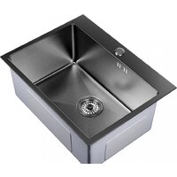 Кухонная мойка Mixline Pro 552933 (черный графит, с сифоном) - Превью изображения №2 — Интернет-магазин Time-Shop