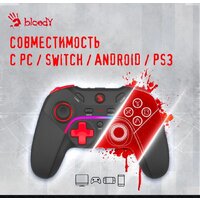 Геймпад A4Tech Bloody GPW70 (черный) - Превью изображения №4 — Интернет-магазин Time-Shop