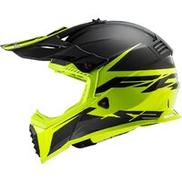 Мотошлем LS2 MX1299 (MX437) Fast Evo Roar (L, черный/зеленый) - Превью изображения №7 — Интернет-магазин Time-Shop