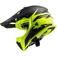 Мотошлем LS2 MX1299 (MX437) Fast Evo Roar (L, черный/зеленый) - Превью изображения №6 — Интернет-магазин Time-Shop