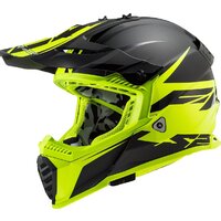 Мотошлем LS2 MX1299 (MX437) Fast Evo Roar (L, черный/зеленый) - Превью изображения №5 — Интернет-магазин Time-Shop