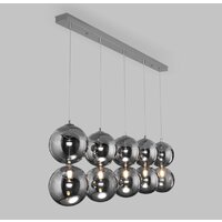 Подвесная люстра Евросвет 50092/5 (хром/дымчатый) - Превью изображения №4 — Интернет-магазин Time-Shop