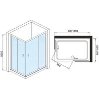 Душевой уголок WeltWasser WW200 200QS22-9070 - Превью изображения №6 — Интернет-магазин Time-Shop