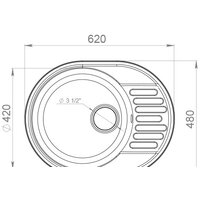 Кухонная мойка GranFest QUARZ Z-58 (черный) - Превью изображения №3 — Интернет-магазин Time-Shop