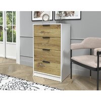 Комод Интерлиния Концепт КТ-К60 (дуб нокс/белый платинум) - Превью изображения №3 — Интернет-магазин Time-Shop