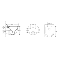 Унитаз подвесной WeltWasser Telbach 004 GL-WT + Marberg 507 SE (белый глянец/хром) - Превью изображения №7 — Интернет-магазин Time-Shop