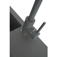 Кухонная мойка Kernau KGS A 4560 1B1D Grey Metallic - Превью изображения №3 — Интернет-магазин Time-Shop