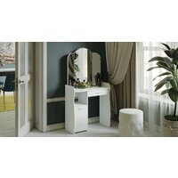 Туалетный столик с зеркалом Трия София Т1 (белый) - Превью изображения №3 — Интернет-магазин Time-Shop