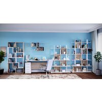 Стеллаж Сокол СТ-6 (венге, беленый дуб) - Превью изображения №2 — Интернет-магазин Time-Shop