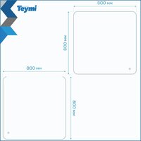  Teymi Зеркало Solli Oreol Pro 80x80 T20260 (подсветка, сенсор) - Превью изображения №12 — Интернет-магазин Time-Shop