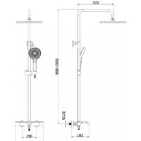 Душевая система  Vieir V343562-S - Превью изображения №2 — Интернет-магазин Time-Shop