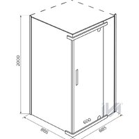 Душевой уголок IVA E2SS90C - Превью изображения №3 — Интернет-магазин Time-Shop
