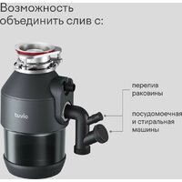 Измельчитель пищевых отходов Tuvio KDA25H11 - Превью изображения №8 — Интернет-магазин Time-Shop
