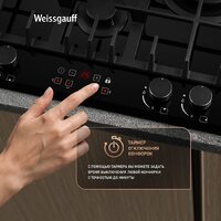 Варочная панель Weissgauff HGG 642 BGH Double Wok Timer - Превью изображения №9 — Интернет-магазин Time-Shop