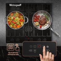 Варочная панель Weissgauff HGG 642 BGH Double Wok Timer - Превью изображения №13 — Интернет-магазин Time-Shop