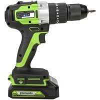 Ударная дрель-шуруповерт Greenworks GD24DD60 3704107CUC (с 2-мя АКБ) - Превью изображения №2 — Интернет-магазин Time-Shop