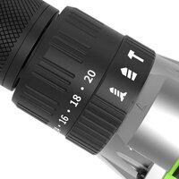 Ударная дрель-шуруповерт Greenworks GD24DD60 3704107CUC (с 2-мя АКБ) - Превью изображения №3 — Интернет-магазин Time-Shop