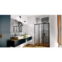 Душевая дверь Rea Alex 100 (черный/прозрачное стекло) - Превью изображения №8 — Интернет-магазин Time-Shop