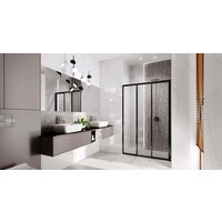 Душевая дверь Rea Alex 100 (черный/прозрачное стекло) - Превью изображения №7 — Интернет-магазин Time-Shop