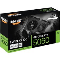 Видеокарта Inno3D GeForce RTX 5060 8GB Twin X2 OC N50602-08D7X-195071N - Превью изображения №3 — Интернет-магазин Time-Shop