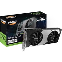 Видеокарта Inno3D GeForce RTX 5060 8GB Twin X2 OC N50602-08D7X-195071N - Превью изображения №2 — Интернет-магазин Time-Shop