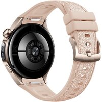Умные часы Huawei Watch 5 42 мм (песочный, с бежевым силиконовым ремешком, международная версия) - Превью изображения №2 — Интернет-магазин Time-Shop
