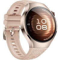 Умные часы Huawei Watch 5 42 мм (песочный, с бежевым силиконовым ремешком, международная версия) - Превью изображения №5 — Интернет-магазин Time-Shop