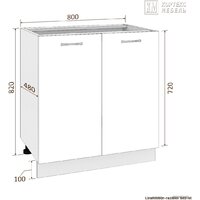 Шкаф напольный Кортекс-мебель Корнелия Лира НШ80р (венге/королевский опал) - Превью изображения №3 — Интернет-магазин Time-Shop