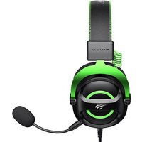 Наушники Havit Gamenote H2002e (черный/зеленый) - Превью изображения №7 — Интернет-магазин Time-Shop