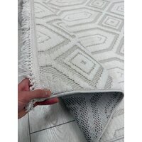 Ковер для жилой комнаты Radjab Carpet Поло Прямоугольник EN 262 12549RK (2x4, Cream) - Превью изображения №6 — Интернет-магазин Time-Shop