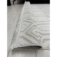 Ковер для жилой комнаты Radjab Carpet Поло Прямоугольник EN 262 12549RK (2x4, Cream) - Превью изображения №8 — Интернет-магазин Time-Shop