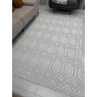 Ковер для жилой комнаты Radjab Carpet Поло Прямоугольник EN 262 12549RK (2x4, Cream) - Превью изображения №5 — Интернет-магазин Time-Shop