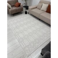 Ковер для жилой комнаты Radjab Carpet Поло Прямоугольник EN 262 12549RK (2x4, Cream) - Превью изображения №3 — Интернет-магазин Time-Shop