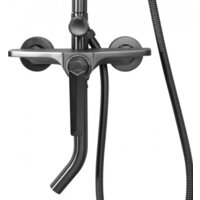 Душевая система  Hansberge H5068 (графит) - Превью изображения №5 — Интернет-магазин Time-Shop