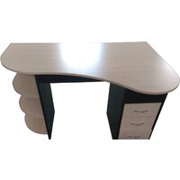 Стол Компас мебель КС-003-06 (венге темный/дуб молочный) - Превью изображения №2 — Интернет-магазин Time-Shop