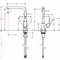 Смеситель Hansgrohe Focus M41 31817670 - Превью изображения №2 — Интернет-магазин Time-Shop