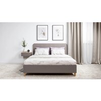 Кровать Mobi Амьен 11.44 160x200 (белый PE шагрень/веллюто капучино AG 707 ПВХ) - Превью изображения №7 — Интернет-магазин Time-Shop