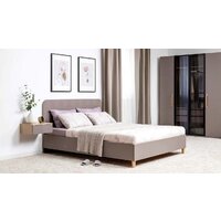 Кровать Mobi Амьен 11.44 160x200 (белый PE шагрень/веллюто капучино AG 707 ПВХ) - Превью изображения №6 — Интернет-магазин Time-Shop