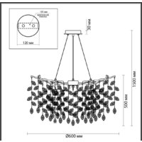 Подвесная люстра Odeon Light Delica 4970/10 - Превью изображения №4 — Интернет-магазин Time-Shop