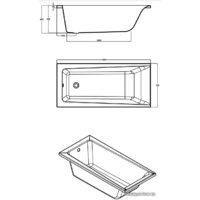 Ванна Cersanit Lorena 150x70 (с каркасом) - Превью изображения №3 — Интернет-магазин Time-Shop