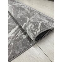 Ковер для жилой комнаты Radjab Carpet Афина Прямоугольник 9012A 12846RK (1.6x2.3, Grey/Grey) - Превью изображения №6 — Интернет-магазин Time-Shop